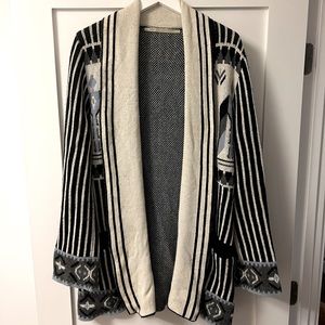 Twelfth Street Cynthia Vincent Log Cabin Cardigan Size S